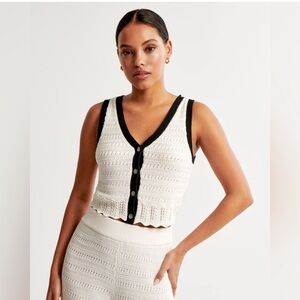 Abercrombie Crochet Vest